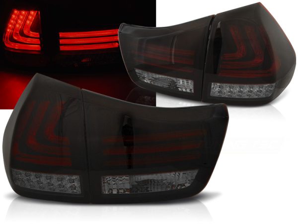 Baklykter Lexus RX 330 / 350 03-08 Led Bar Red Smoke Black