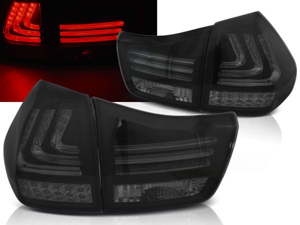 Baklykter Lexus RX 330 / 350 03-08 Led Bar Smoke Black