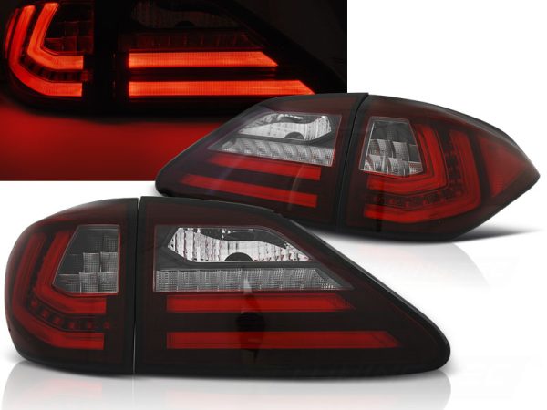 Baklykter Lexus RX III 350 09-12 Red White Led SQL