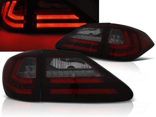 Baklykter Lexus RX III 350 09-12 Red Smoke Led SQL