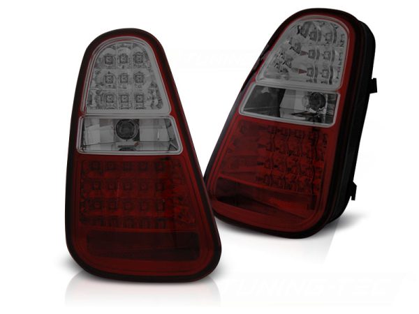 Baklykter Mini Cooper R50 / r52 / r53 04-06 Red Smoke Led - Bilde 2