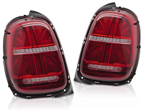 Baklykter Mini Cooper F55 F56 F57 14-17 6-pins Led Red White Seq - Bilde 2