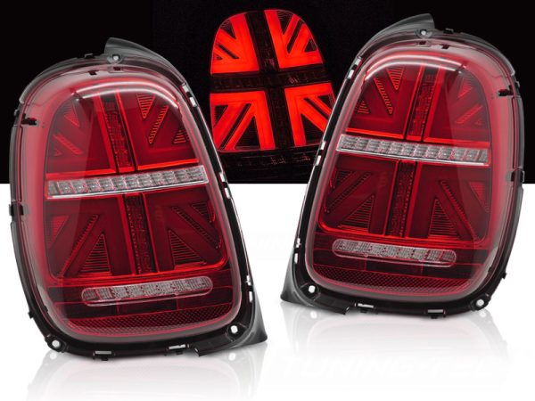 Baklykter Mini Cooper F55 F56 F57 14-17 6-pins Led Red White Seq