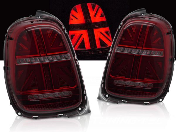 Baklykterx Mini Cooper F55 F56 F57 14-17 6-pins Led Chrome Black