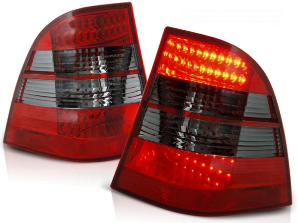 Baklykter Mercedes W163 ML M-Klasse 03.98-05 Led Red Smoke