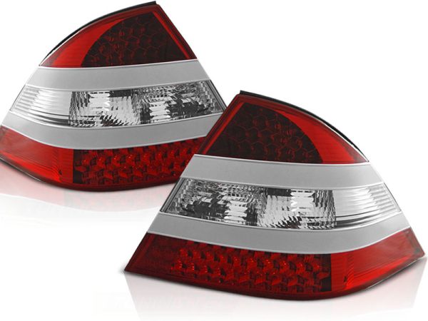 Baklykter Mercedes W220 S-Klasse 09.98-05.05 Led Red White - Bilde 2