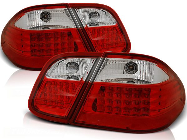 Baklykter Mercedes W208 CLK 03.97-04.02 Led Red White - Bilde 2