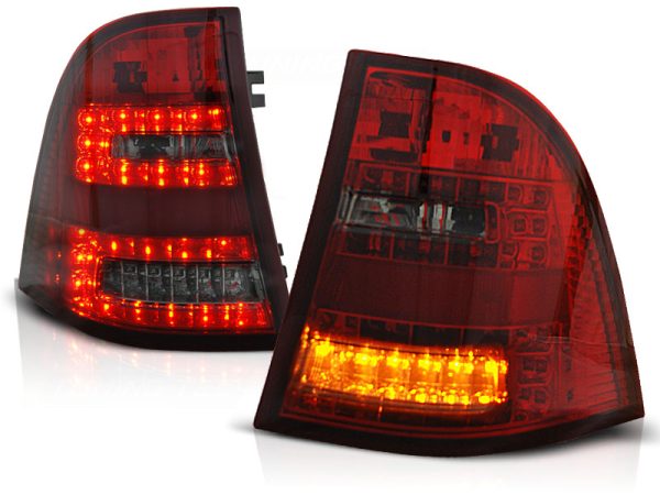 Baklykter Mercedes W163 ML M-Klasse 03.98-05 Led Red Smoke