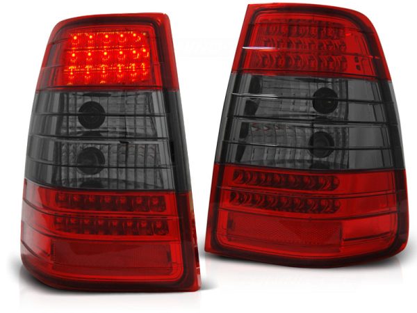 Baklykter Mercedes W124 E-Klasse Kombi 09.85-95 Led Red Smoke