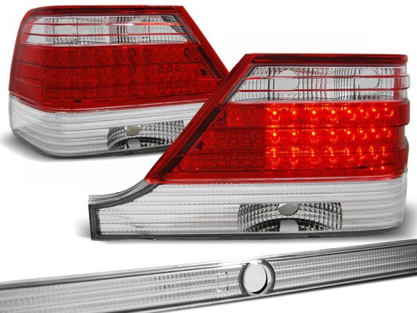 Baklykter Mercedes W140 95-10.98 Led Red White