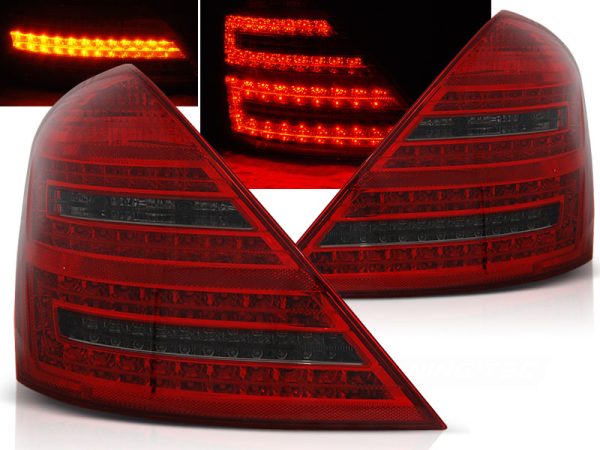 Baklykter Mercedes W221 S-Klasse 05-09 Led Red Smoke