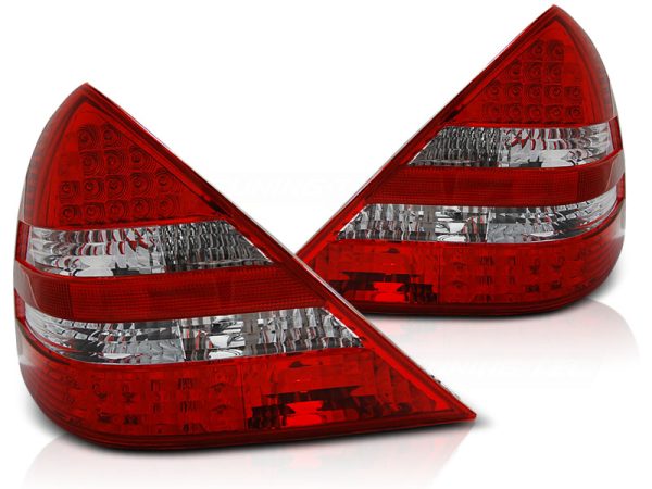 Baklykter Mercedes R170 SLK 04.96-04 Led Red White - Bilde 2