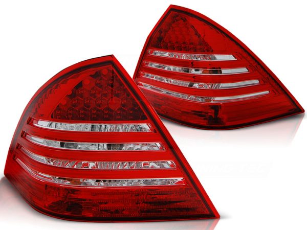 Baklykter Mercedes C-Klasse W203 Sedan 00-04 Led Red White - Bilde 2