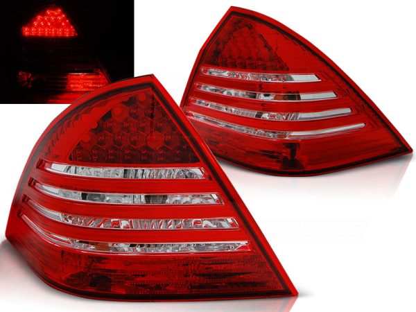 Baklykter Mercedes C-Klasse W203 Sedan 00-04 Led Red White
