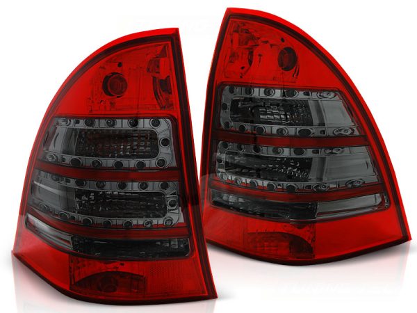 Baklykter Mercedes C-Klasse W203 Kombi 00-07 Led Red Smoke - Bilde 2