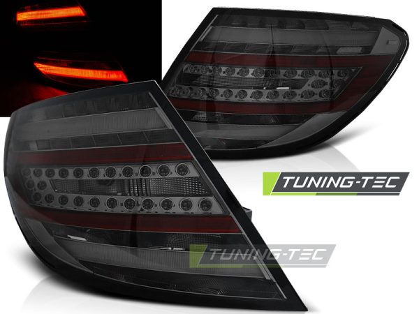 Baklykter Mercedes C-Klasse W204 Sedan 07-10 Led Bar Smoke
