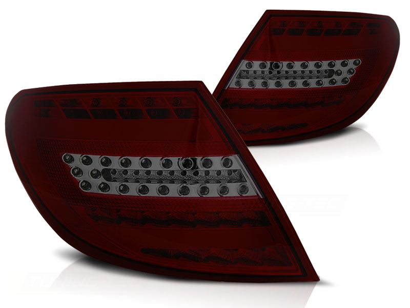 Baklykter Mercedes C-Klasse W204 Sedan 07-10 Led Bar Red Smoke - Bilde 2