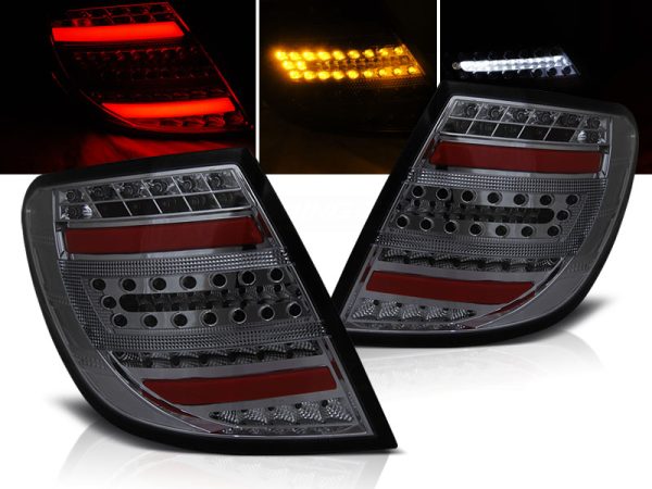 Baklykter Mercedes C-Klasse W204 Kombi 07-10 Led Bar Smoke