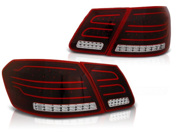 Baklykter Mercedes W212 E-Klasse 09-13 Led Bar Red White - Bilde 2