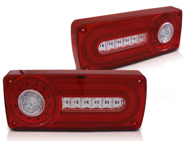 Baklykter Mercedes W463 G-Klasse 90-12 Led Red White - Bilde 2