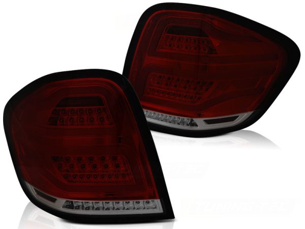 Baklykter Mercedes M-Klasse W164 09-11 Led Bar Red Smoke - Bilde 2