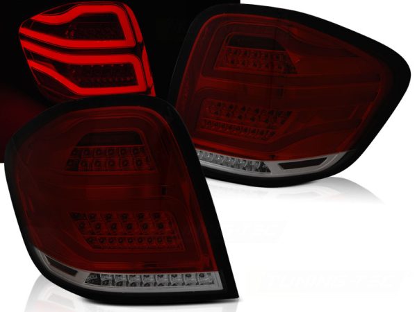 Baklykter Mercedes M-Klasse W164 09-11 Led Bar Red Smoke