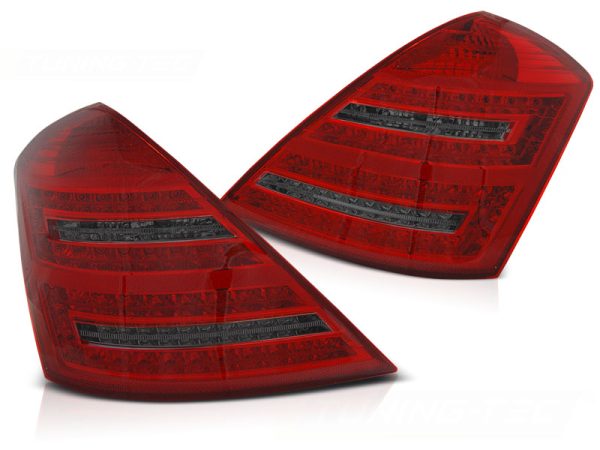 Baklykter Mercedes W221 S-Klasse 05-09 Led Red Smoke Seq - Bilde 2
