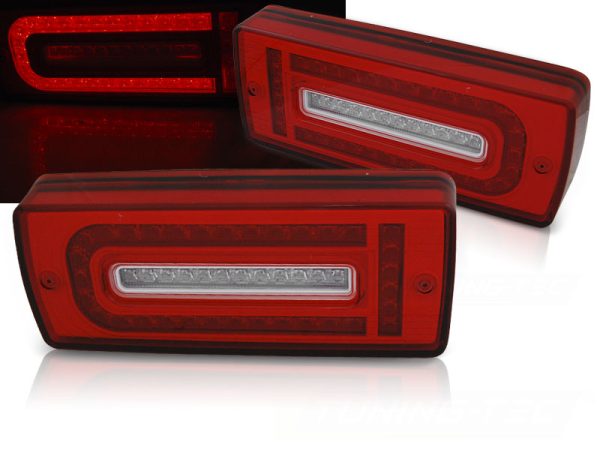 Baklykter Mercedes W463 G-klasse 07-17 Led Red White