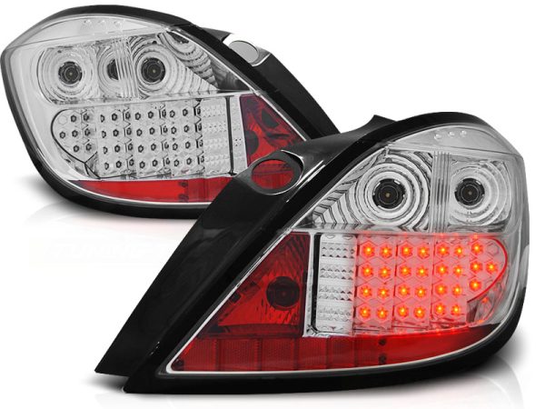 Baklykter Opel Astra 03.04-09 5D Chrome Led - Bilde 2