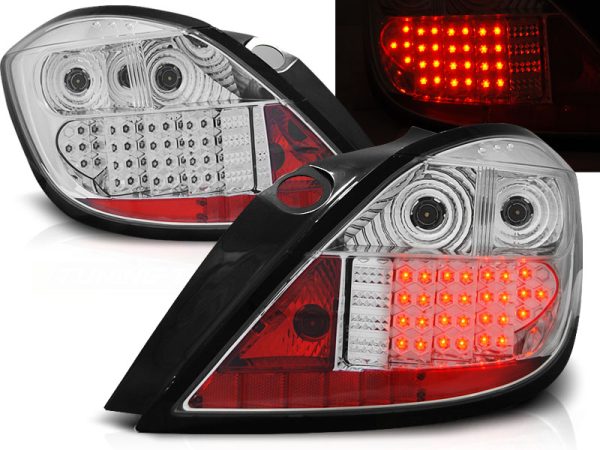 Baklykter Opel Astra 03.04-09 5D Chrome Led