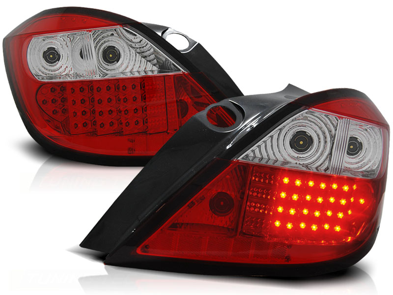Baklykter Opel Astra 03.04-09 Red White Led - Bilde 2