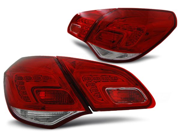 Baklykter Opel Astra J 10-15 Hatchback Red White Led - Bilde 2