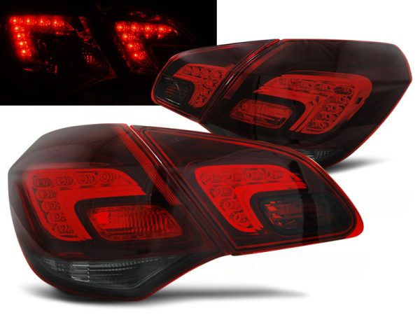 Baklykter Opel Astra J 10-15 Hatchback Red Smoke Led