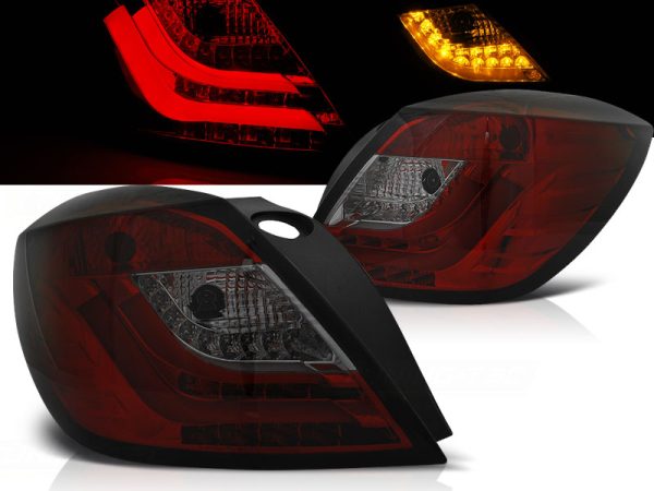 Baklykter Opel Astra 03.04-09 3D Red Smoke Led