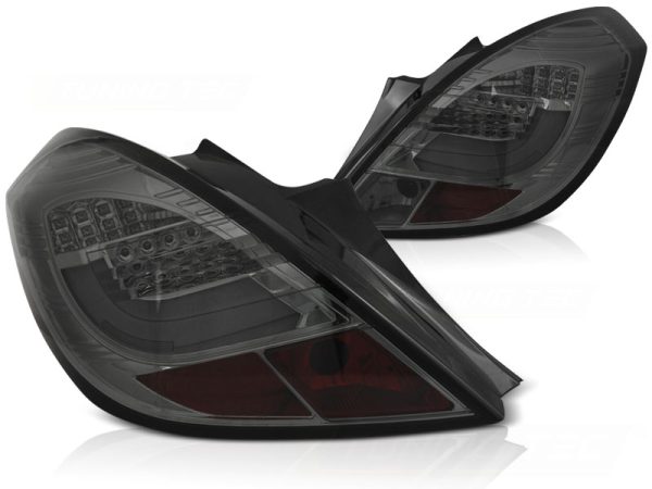 Baklykter Opel Corsa D 3D 04.06-14 Smoke Led Bar - Bilde 2