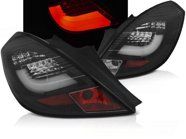 Baklykter Opel Corsa D 3D 04.06-14 Black Led Bar