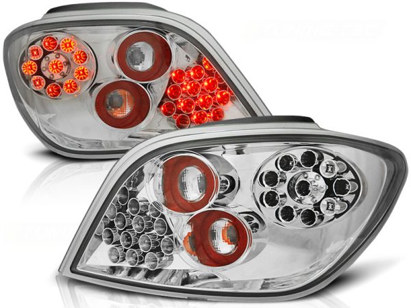 Baklykter Peugeot 307 04.01-07 Chrome Led