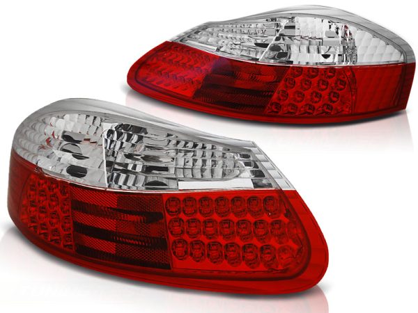 Baklykter Porsche Boxster 96-04 Led Red White - Bilde 2