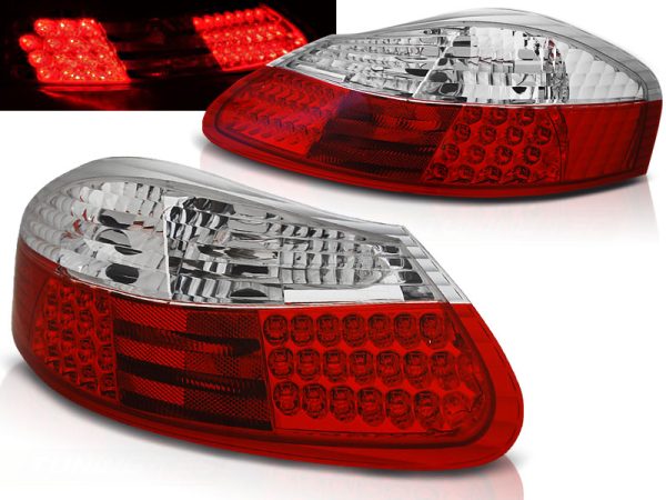 Baklykter Porsche Boxster 96-04 Led Red White