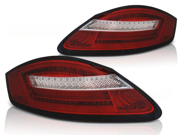 Baklykter Porsche Boxster 987 / Cayman 05-08 Led Red White Seq - Bilde 2