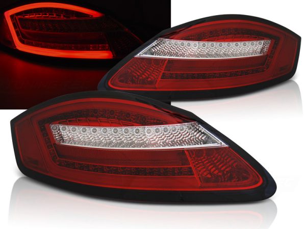 Baklykter Porsche Boxster 987 / Cayman 05-08 Led Red White Seq