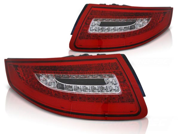 Baklykter Porsche 911 997 04-09 Led Red White - Bilde 2