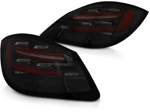 Baklykter Porsche Boxster / Cayman 987 09-12 Led Bar Black Smoke Seq - Bilde 2