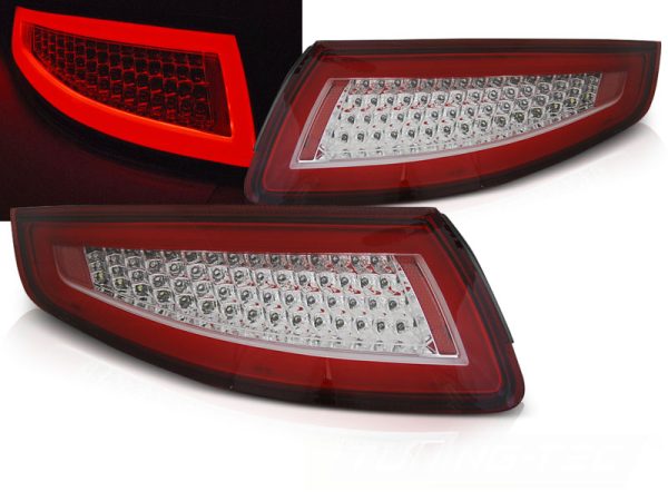 Baklykter Seq Porsche 911 997 04-09 Led Bar Red White
