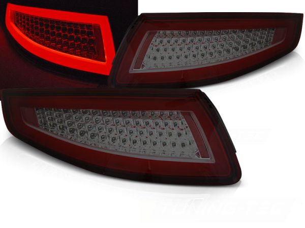 Baklykter Porsche 911 997 04-09 Led Bar Red Smoke Seq