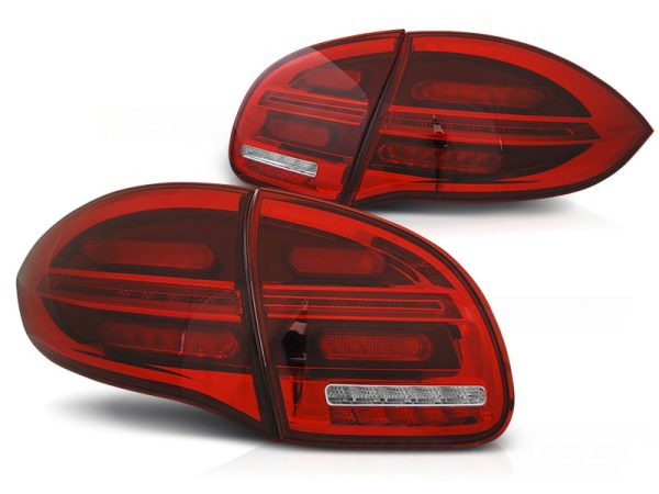 Baklykter Porsche Cayenne 10-15 Led Red White - Bilde 2
