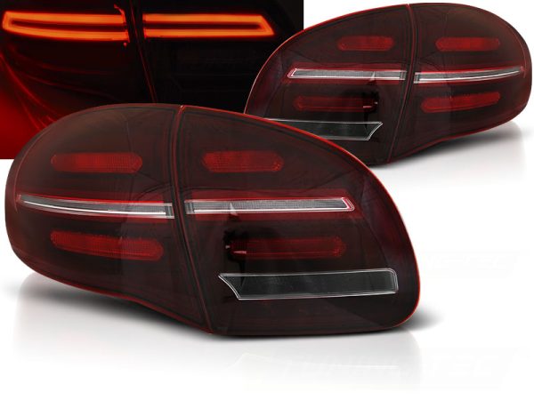 Baklykter Seq Porsche Cayenne 10-15 Led Bar Red White