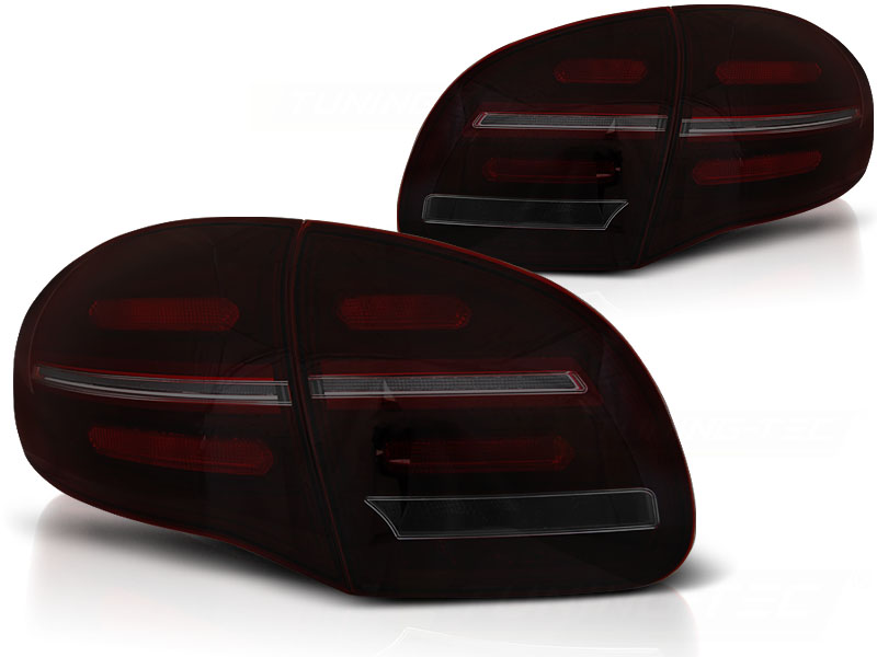 Baklykter Porsche Cayenne 10-15 Led Bar Red Smoke - Bilde 2