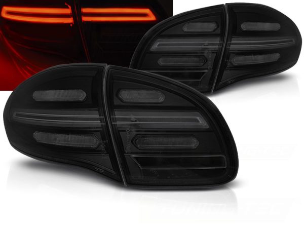 Baklykter Porsche Cayenne 10-15 Led Bar Smoke Seq