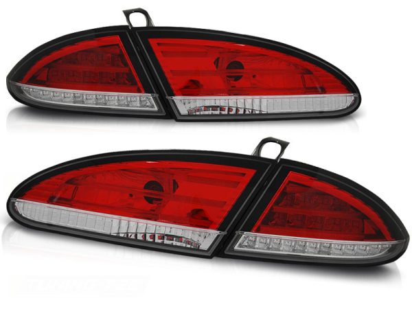 Baklykter Seat Leon 06.05-09 Led Red White - Bilde 2